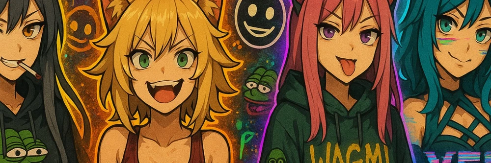 Degen Catgirls banner artwork